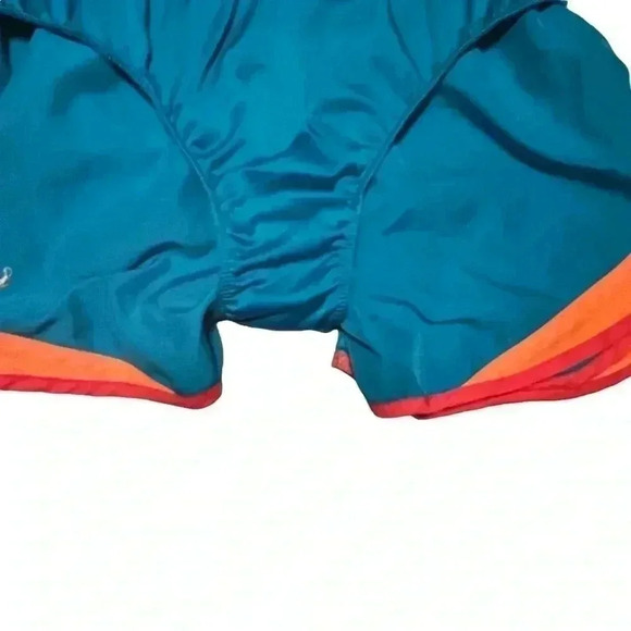 WOMEN’S NIKE DRI FIT TEMPO ATHLETIC SHORTS•SIZE MEDIUM•AQUA BLUE /ORANGE• - Picture 7 of 7